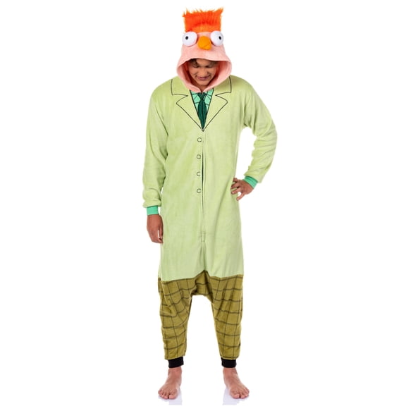 Disney The Muppets Adult Beaker Character Costume Kigurumi One Piece Pajama Union Suit