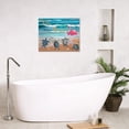 thumbnail image 3 of Beach Wall Art for Living Room, Sea Turtle Seashell and Pink Flamingo Inspirational Quote on Tropical Beach Coastal Canvas Wall Art Blue Ocean Framed Wall Art for Bathroom Bedroom Decor, 24X16 inches, 3 of 6