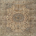 thumbnail image 1 of Ahgly Company Machine Washable Indoor Square Traditional Coffee Brown Area Rugs, 8' Square, 1 of 7