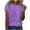 a1-Purple women tops on sale under $10, variant on Women Summer Shirts Shirts for Women Short Sleeve Cute Womens Plus Size 100 Percent Cotton Tops Crewneck Short Sleeve Tops for Women
