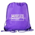 thumbnail image 1 of Inspirational Gym Quote Bags, Gym Drawstring Backpacks for Fitness Motivation, 1 of 2