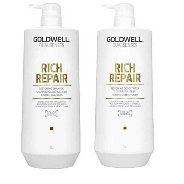 Goldwell Dualsenses Rich Repair Shampoo Conditioner Duo 1 Liter - Walmart.com