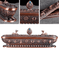 thumbnail image 3 of 6X Quemador de incienso tibetano antiguo hecho a mano soporte de varilla de incienso casa de té decoración de oficina artesanías adornos 3, 3 of 5