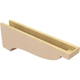 thumbnail image 5 of 5"W x 30"D x 10"H Thin Garner Rough Cedar Woodgrain TimberThane Corbel, Primed Tan, 5 of 6
