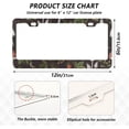 thumbnail image 3 of Coolnut Mushrooms Print 2 Holes Car License Plate Frames 2PCS, Car License Plate Holder with Screw Caps Cover Set Automotive Exterior Parts Decoration for US Vehicles, 3 of 7