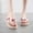 Red, variant on Women's Fruit Print Fabric Flip Flops Ladies Faux Straw Woven Sole Sandals Non-Slip Casual Beach Thong Slippers Lightweight Summer Outdoor Footwear(Red,6)
