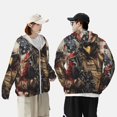 thumbnail image 4 of Balery Bald Eagle Soldier Sudadera ligera de manga larga con capucha y protección solar UPF 50+ para hombre y mujer, ideal para pesca y running-Large, 4 of 7