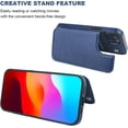 thumbnail image 4 of REQO Compatible with iPhone 15 Plus Wallet Case with Card Holder, PU Leather Kickstand Card Slots Case, Double Magnetic Clasp and Durable Shockproof Cover 6.7 Inch (Blue), 4 of 6