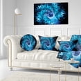 thumbnail image 3 of Designart Blue Magical Wormhole Fractal - Abstract Throw Pillow - 12x20, 3 of 5