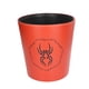 thumbnail image 1 of Bote de basura de dibujos animados, Base antideslizante, patrón de araña negro, impermeable, rojo, lindo bote de basura de cuero PU para habitación de niños, 1 of 8