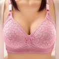 thumbnail image 2 of Tbopshirt Wireless Bras for Women Plus Size Clearance,Stretch Push-Up Womens Bras Lace No Wire,Woman's Color Comfortable Hollow Out Perspective Bra Underwear No Rims,Up to 50% Off Fashion, 2 of 5