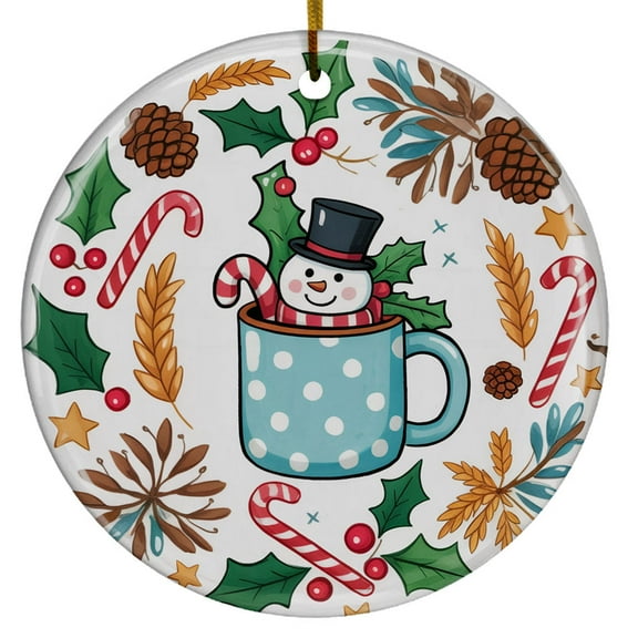 3D Inflated Cute Animal In Cocoa Cup Christmas Ornament, Christmas Ornaments 2025, Christmas Decorations For Tree, Christmas Gifts For Husband Birthday