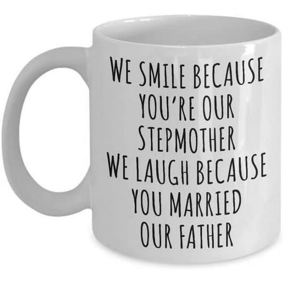 Stepmom Mug From Kids Step Mom Gifts Stepmother Mug Gifts for Step Mom Present for Stepparent Mother's Day Funny Gift for Stepmom Coffee Cup