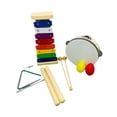 thumbnail image 3 of Juego 5 instrumentos musicales madera para niños, maracas, juguetes educativos percusión para el aprendizaje temprano, xilófono para niños, 3 of 8