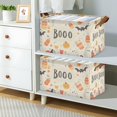 thumbnail image 2 of Yayeee Foldable Storage Basket for Shelves with Handles Waterproof Cloth Bins, Halloween Cute Pumpkins, 2 of 7