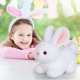 thumbnail image 4 of Juguetes de piscina, juguetes para bebés, juguetes para niños pequeños, conejos de peluche, lindos conejitos blancos, muñecos de peluche, regalos de Pascua para conejos de peluche., 4 of 9
