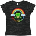 thumbnail image 3 of Inktastic Happy St. Patrick's Day Rainbow and Hat Women's T-Shirt, 3 of 5
