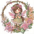 thumbnail image 1 of (UP379) Guirnalda Diamantes Parcial Serie Personajes Hada Resina Forma Especial 30*30cm, 1 of 9