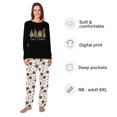 thumbnail image 2 of Merry Christmas Baseball Christmas Tree Holiday Pajamas, Plus Size Family Matching Pajamas, Soft Cotton And Poly Blend, 2 of 7