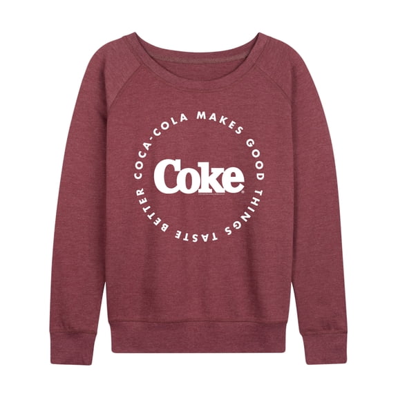 Coca-Cola - Coke Makes Things Taste Better - Women's Lightweight French Terry Long Sleeve Shirt