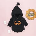 thumbnail image 2 of Likimi Toddler baby Girls Sweater Long Sleeve Print Hooded Pullover Tops Fashion Casual Comfortable Fall Winter Sweatshirt Size 0-3 Months Black, 2 of 7