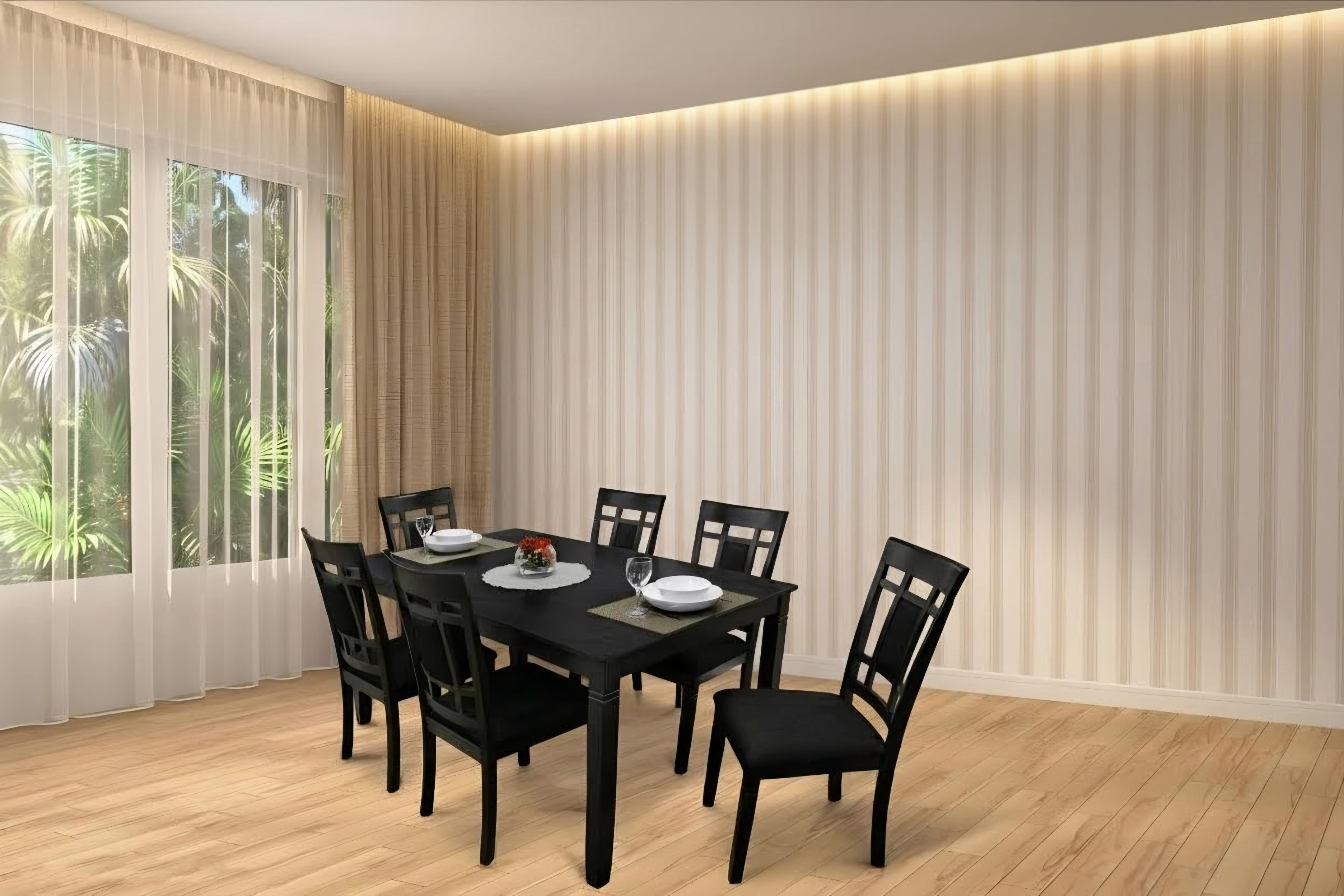 K-Living 7-Piece Dining Set in Grey