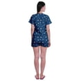 thumbnail image 4 of Moomaya Womens Printed Tee and Shorts Pajama Set PJs,Short Sleeve Sleepwear Nightwear S-XXL, 4 of 7