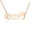 Rose gold, variant on Name Customized Necklaces Stainless Steel Personalized Name Dolphin Necklace for Women Customized Gift