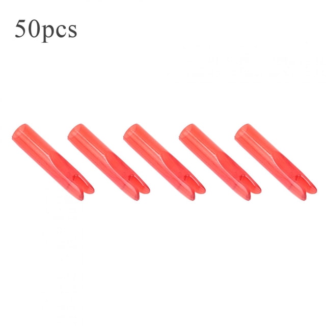 Fosa 50Pcs Bow Nock, Bow Nock Insert Tail Archery Portable Accessory For 6mm Shaft