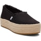 thumbnail image 5 of Alpargatas con plataforma Valencia para mujer de TOMS en negro, 5 of 6