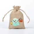 thumbnail image 4 of Halloween Glow In The Dark Drawstring Bag Linen Storage Pouch For Candy Jewelry Perfume Trick Or Party, 4 of 5
