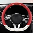 thumbnail image 5 of D-Shape Car Steering Wheel Cover Non-Slip Thin Handle Cover All-Season Sports Style High Low Temperature Resistant, 5 of 5
