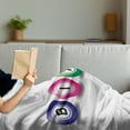 thumbnail image 3 of Bingo Soft Flannel Fleece Throw Blanket, 3D Style Bingo Balls with Different Colors Chance Luck Opportunity Theme, Cozy Plush for Indoor and Outdoor Use, 70" x 90", White and Multicolor, by Ambesonne, 3 of 5