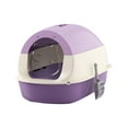thumbnail image 5 of Fzaqwen Hooded Cat Enclosed Cat Easy to Clean Pet Supplies Sandbox violet, 5 of 9