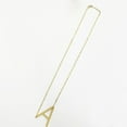 thumbnail image 7 of harmtty A-Z Gold Plated Stainless Steel Large Initial Letter Pendant Necklace Jewelry,Golden A, 7 of 7