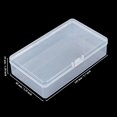 thumbnail image 2 of Rectangular Clear Plastic Storage Containers Box with Hinged Lid for Beads and Other Small Craft Items, 2 of 7
