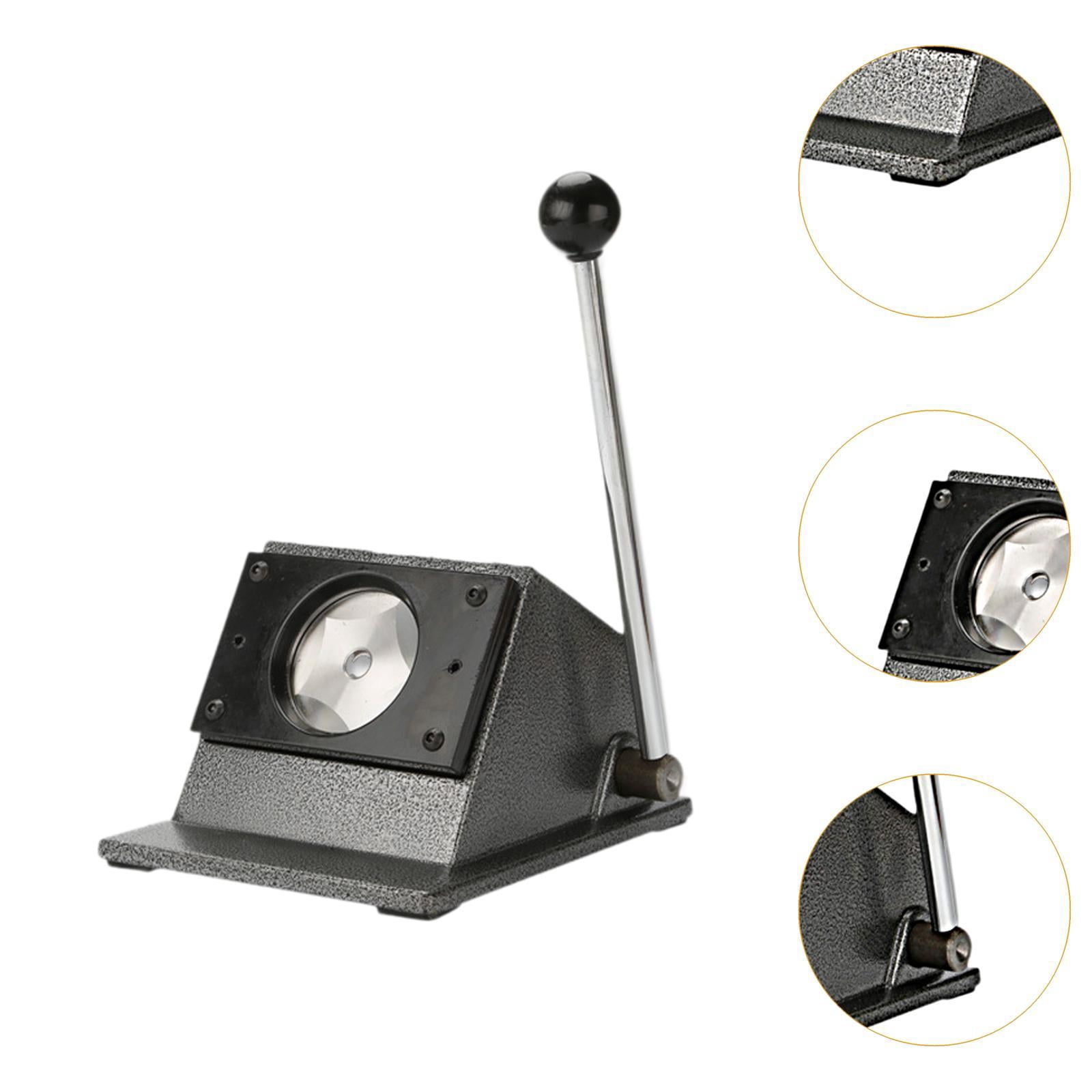 Tachiuwa Graphic Punch Die Cutter DIY Handmade Paper Punch, Button Cutter Punch Making, Manual Button Paper Cutter for PVC Cards 25MM