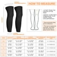 thumbnail image 2 of Kids Long Compression Leg Sleeves Non Slip UV Protection Thigh Calf for Boy Girl Youth Basketball Running Sport, 2 of 7