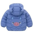 thumbnail image 4 of CUZIBR Toddler Boys Girls Winter Coats Cartoon Cow Hooded Jacket Thicken Windproof Warm Outwear Leisure Dailywear For Child, 4 of 7