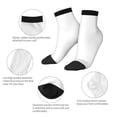 thumbnail image 6 of Bingfone White Design Patterned Men'S Women'S Casual Cotton Socks, 6 of 9