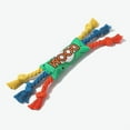 thumbnail image 4 of Durable Chews for Dogs Interactive Teething Playthings Squeaky for Puppies Rainbow Rope Knots Tough Rope Dog Toys for Indoor Outdoor, 4 of 6