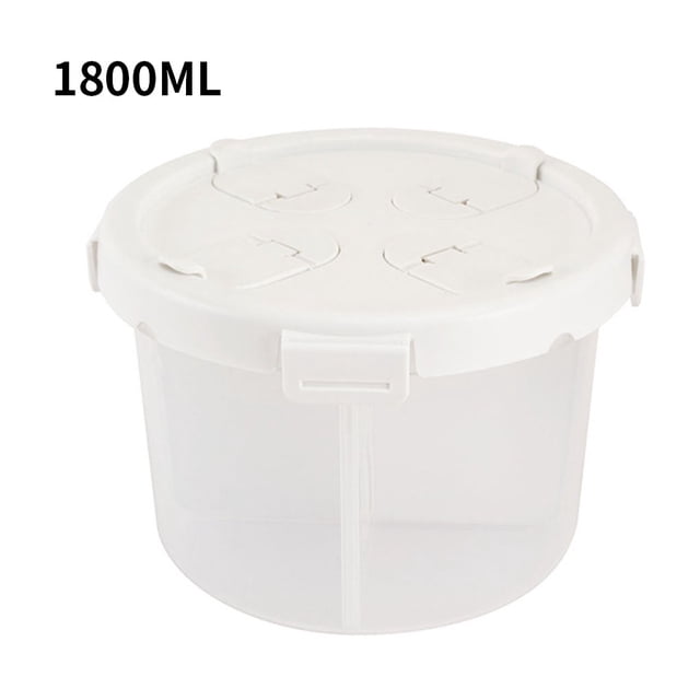 Tarro de almacenamiento de latas selladas transparentes de 4 rejillas con tapa multiabierta Cocina casera Contenedor de alimentos Herramienta S Advancent HA7658-03B