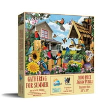 SUNSOUT INC - Gathering for Summer - 1000 pc Jigsaw Puzzle by Artist: Rafael Trujillo - Finished Size 20" x 27" - MPN# 42237