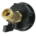 thumbnail image 3 of IBC Tote Tank Adapter 2.4in IBC Tote Tank Valve Adaptador Rosca Macho Conector de Manguera de Drenaje Grifo de Latón Pieza de Ajuste de Válvula para Contenedores IBC EOTVIA No, 3 of 6