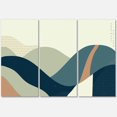 thumbnail image 4 of Designart Abstract Geometric Landscape With Hills Canvas Wall Art, 4 of 4