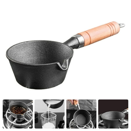 

Pot Pan Iron Cast Heating Melting Frying Omelette Butter Nonstick Oil Cookware Mini Kitchen Tamagoyaki Sauce Omelet Handle