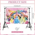 thumbnail image 2 of Princess Backdrop, 7x5ft Princess Birthday Party Decorations, Prin Cess Backdrop for Girls Birthday, Happy Birthday Prin Cess Party Photography Decoration Indoor Outdoor, 2 of 4