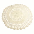 thumbnail image 1 of WinWay Exquisite Handmade Cotton Crochet Lace Round Placemat Tablecloth for Home Decor,Beige 65-70cm, 1 of 10