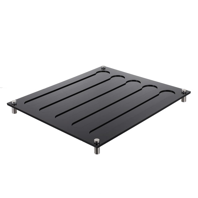 unbranded Organizador De Café Acrílico Negro Para Cápsulas Con Montaje En Pared Resistente Y Fácil De Usar