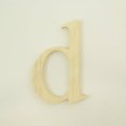 thumbnail image 1 of Package of 1, 10 Inch X 1/2" Thickness Baltic Birch Wood Letter d in The Times New Roman Font, Thick, Lower Case for Art & Craft Project, Made in USA, 1 of 4